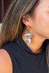 Wren Earrings - Ivory & Slate