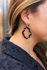 Talia Earrings - Onyx Black