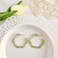 Posey Hoops - Champagne Mint