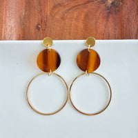 Sadie Earrings - Walnut