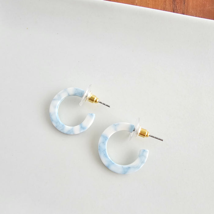 Micro Cam Mini Hoops - Saltwater Blue