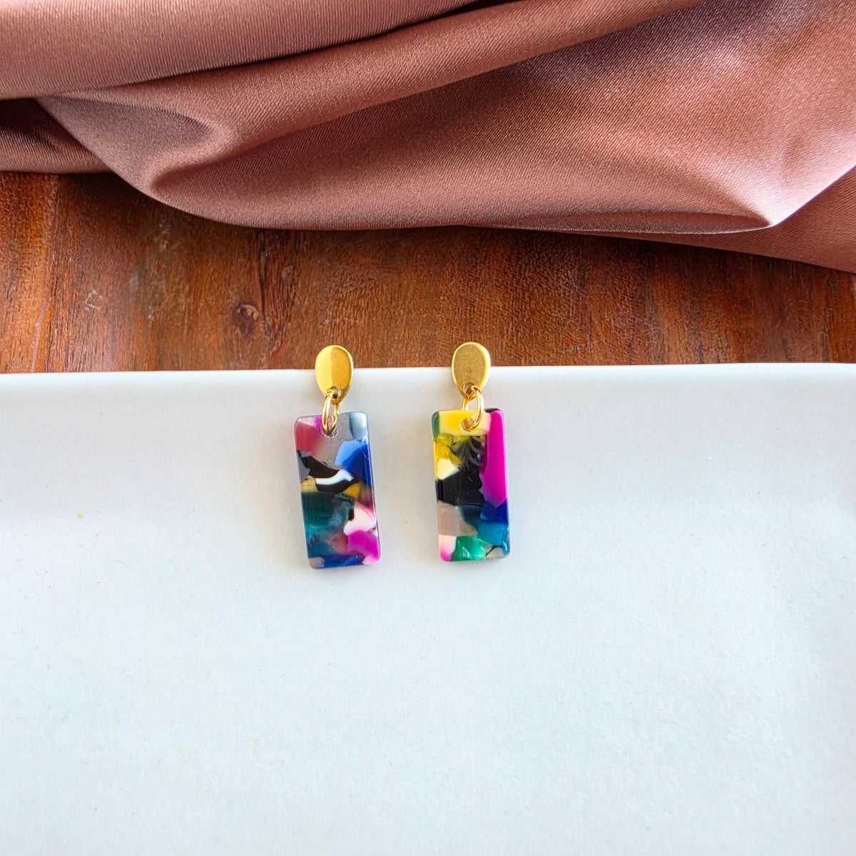 Rory Earrings - Moody Mosaic