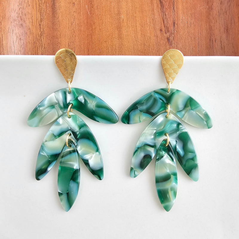 Kailani Earrings - Palm Lustre