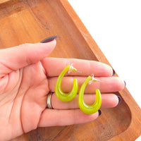 Julie Hoops - Olive Green
