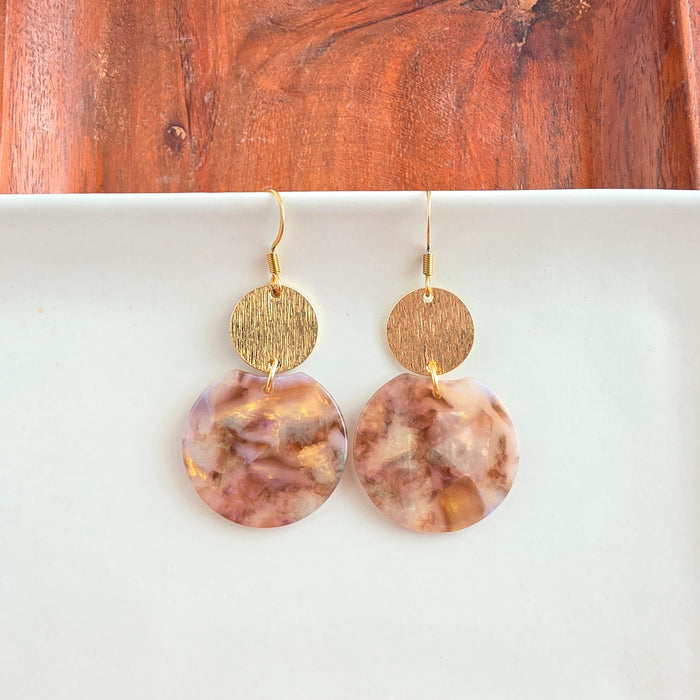 Zoey Mini Earrings - Shimmering Taupe