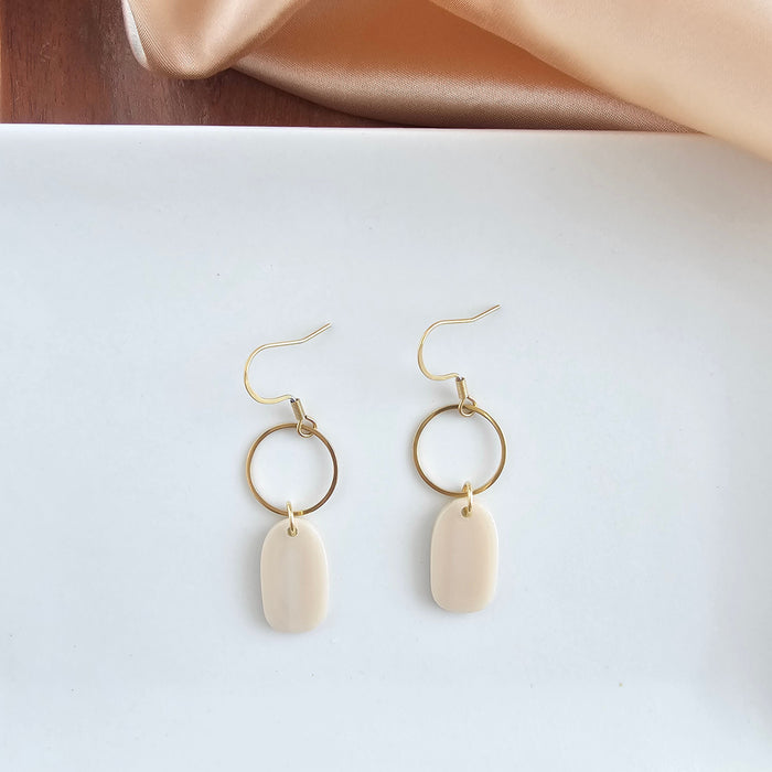 Emma Earrings - Linen
