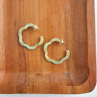 Posey Hoops - Champagne Mint