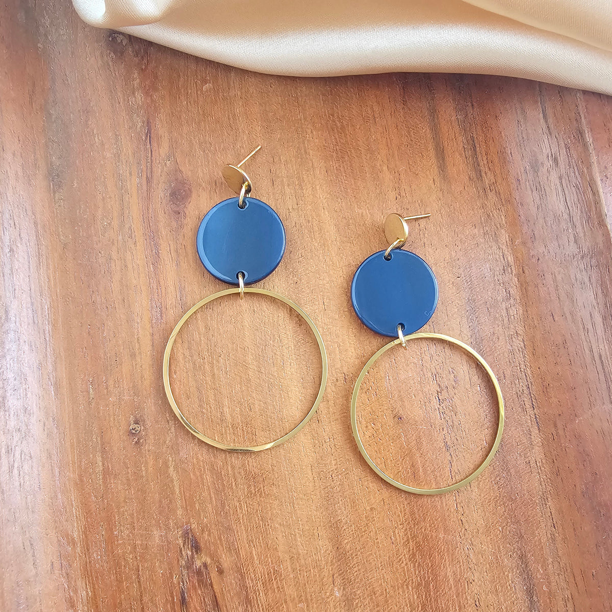 Sadie Earrings - Navy