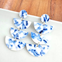 Kennedy Earrings - Greek Goddess Blue