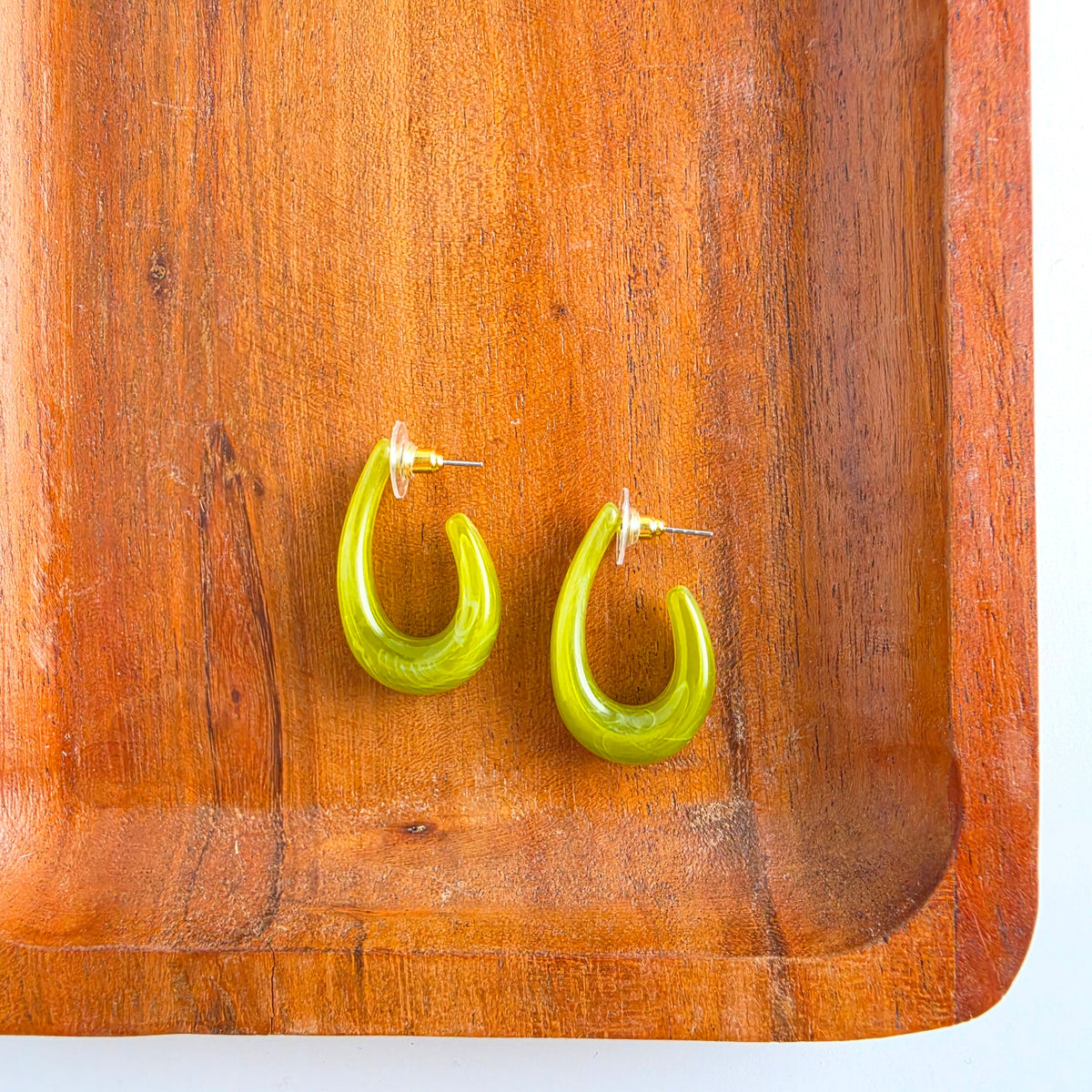 Julie Hoops - Olive Green