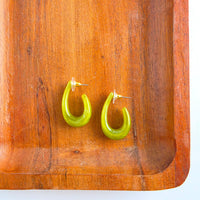 Julie Hoops - Olive Green