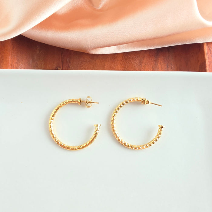 Luxe Harlow Hoops - Gold