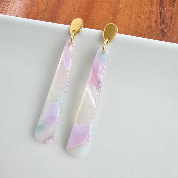 Blair Earrings - Lilac Quartz