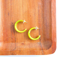 Tara Hoops - Olive Green