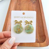 Bailey Earrings - Champagne Mint