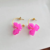 Magnolia Hoops - Hibiscus