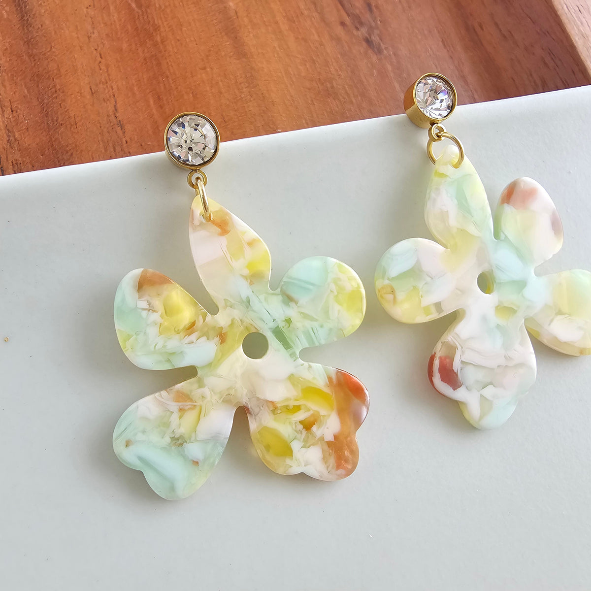 Petunia Earrings - Citron Zest