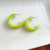 Tara Hoops - Olive Green