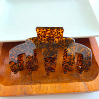 Catherine Hair Claw - Amber Dot