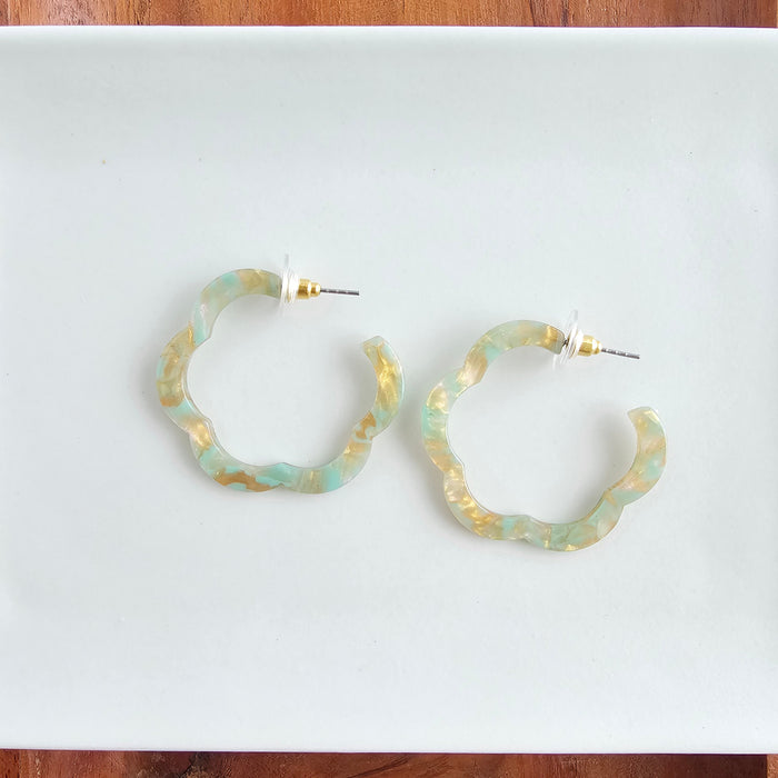 Posey Hoops - Champagne Mint