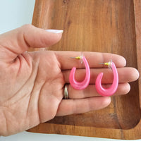 Julie Hoops - Berry Pink