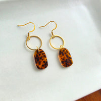 Emma Earrings - Amber Dot