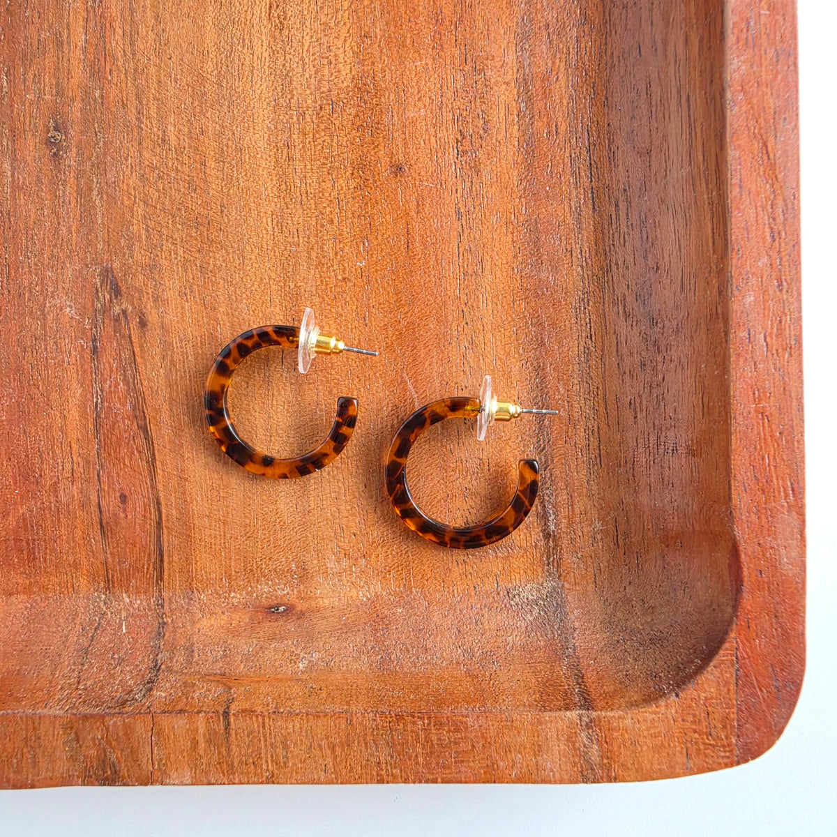 Cam Mini Hoops - Amber Dot