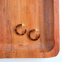 Cam Mini Hoops - Amber Dot