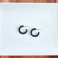 Micro Cam Mini Hoops - Midnight Shimmer