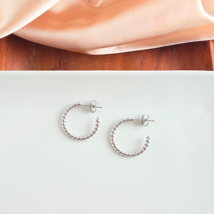 Luxe Tatum Hoops - Silver