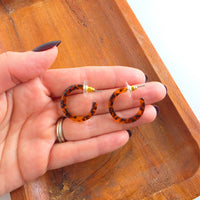 Cam Mini Hoops - Amber Dot