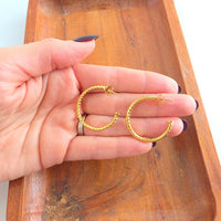 Luxe Harlow Hoops - Gold