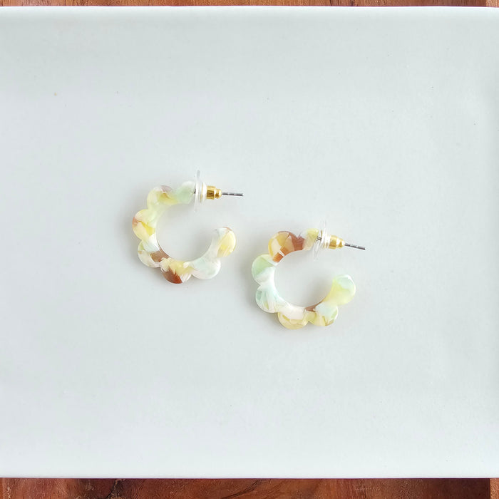 Flora Mini Hoops - Citron Zest