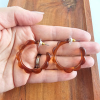 Scarlett Hoops - Amber