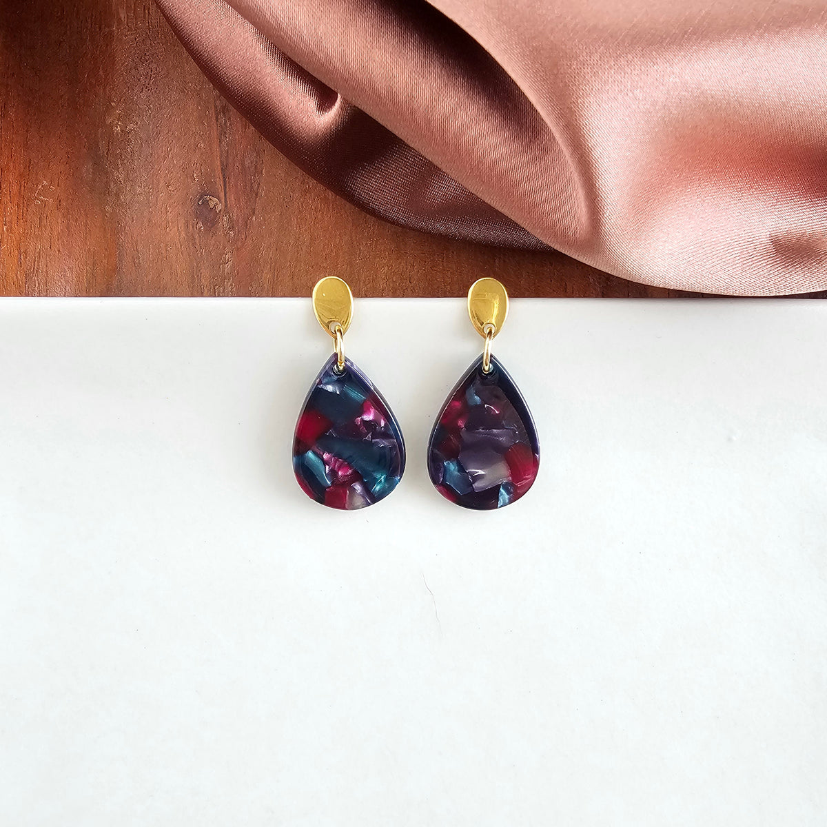 Leah Earrings - Jeweled Twilight