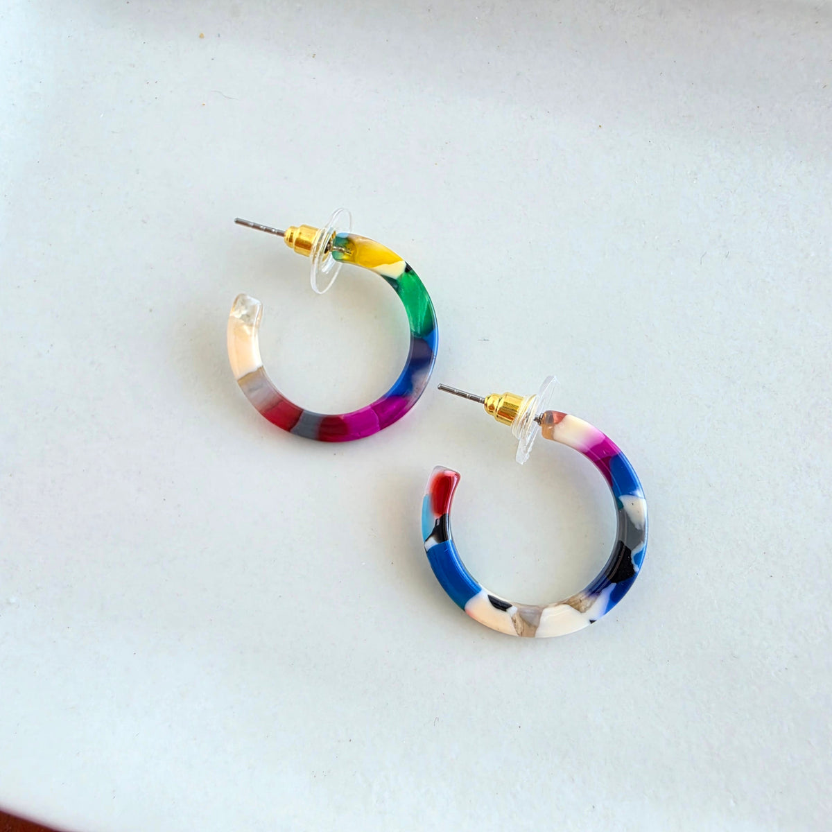 Cam Mini Hoops - Moody Mosaic