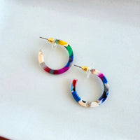 Cam Mini Hoops - Moody Mosaic