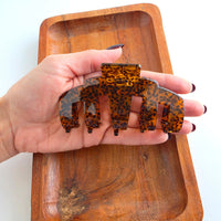 Catherine Hair Claw - Amber Dot