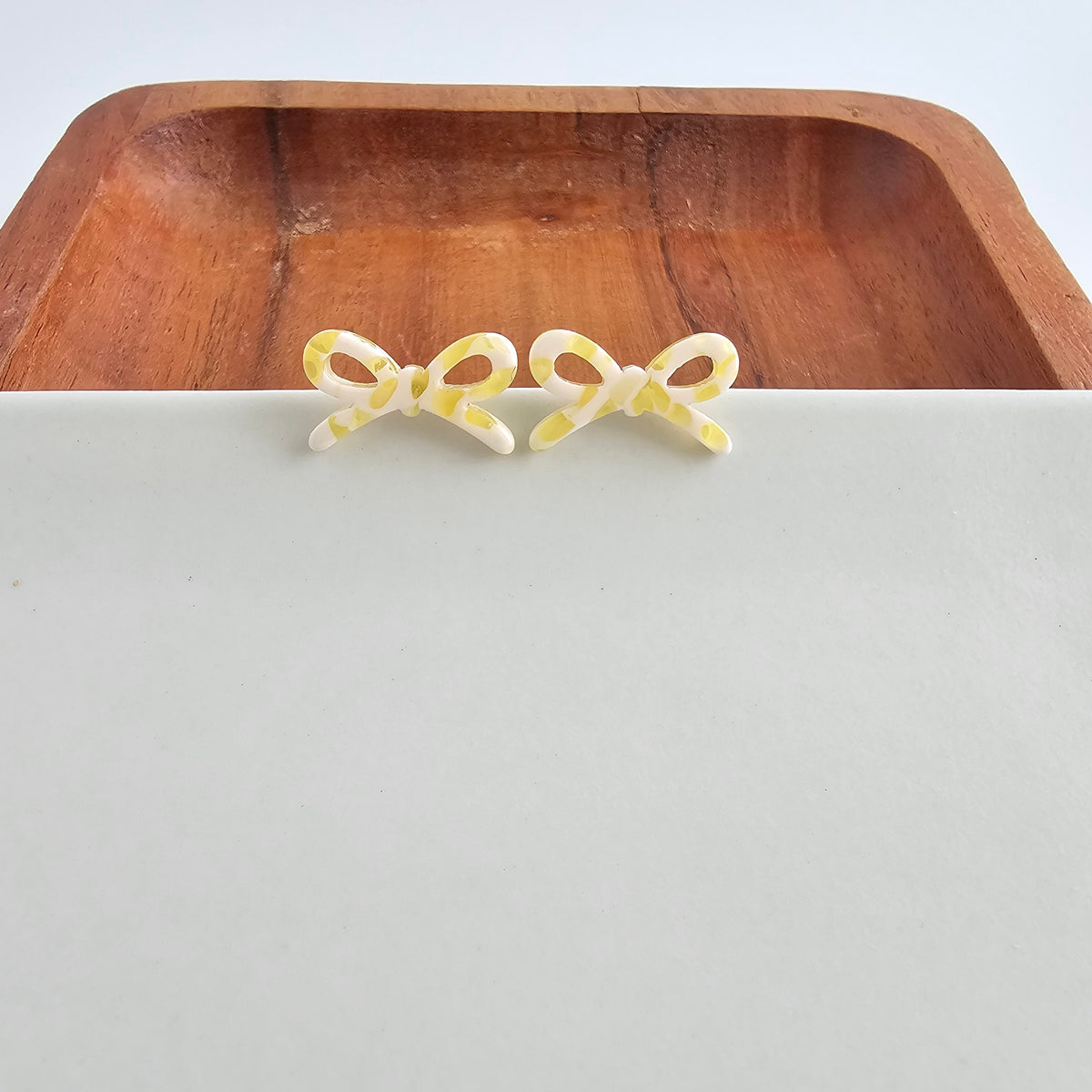 Bowie Studs - Buttercream Dot