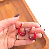 Julie Hoops - Crimson Red