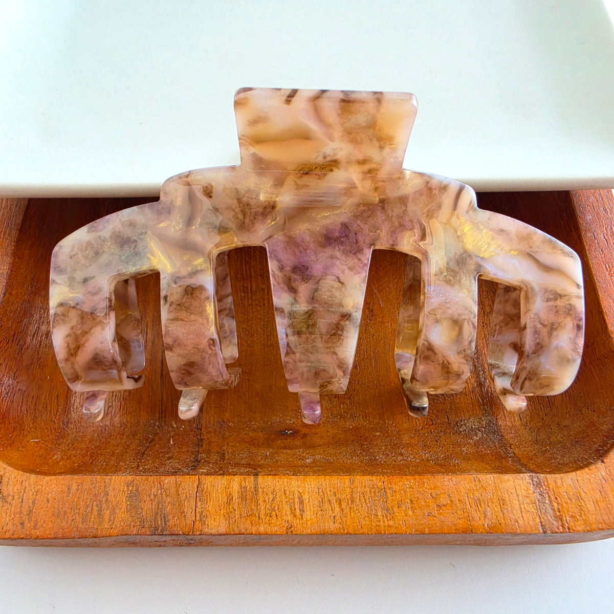 Catherine Hair Claw - Shimmering Taupe