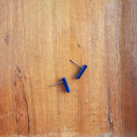 Mini Bella Bar Studs - Navy