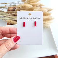 Mini Bella Studs - Scarlet