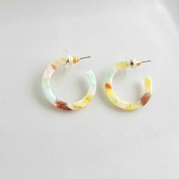 Cam Mini Hoops - Citron Zest