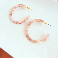 Camy Hoops - Shimmering Taupe