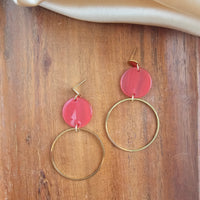 Sadie Earrings - Ruby Red