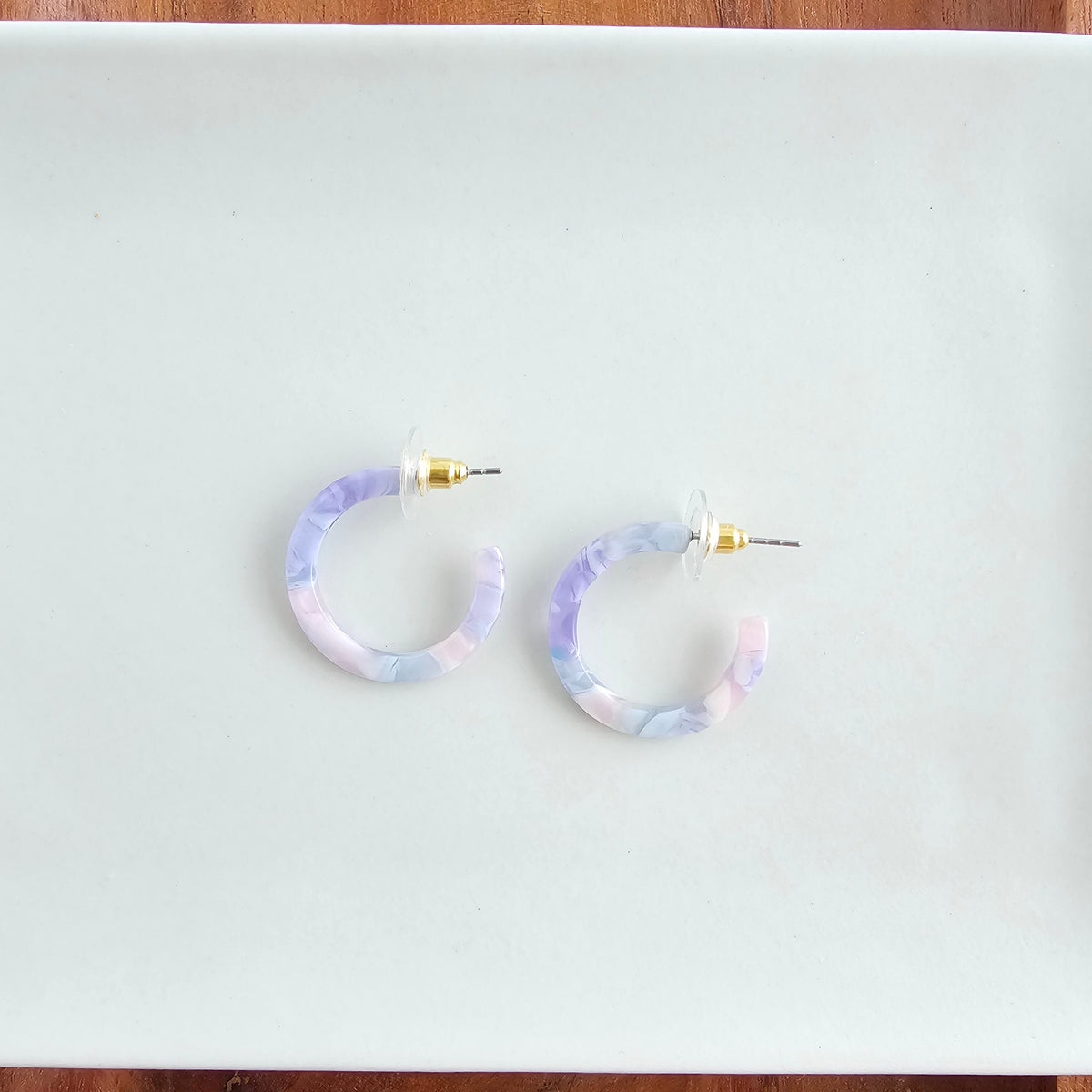 Cam Mini Hoops - Pastel Prism