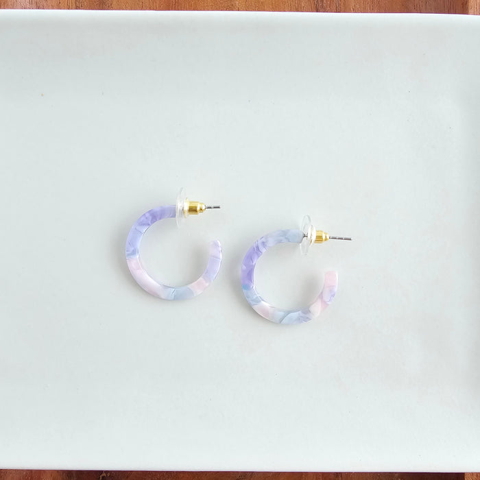 Cam Mini Hoops - Pastel Prism