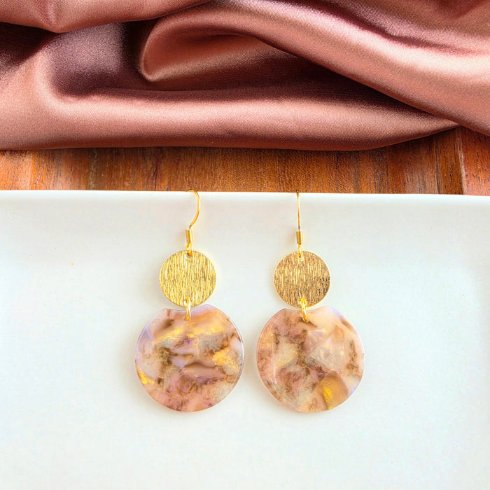 Zoey Mini Earrings - Shimmering Taupe