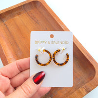 Cam Mini Hoops - Amber Dot